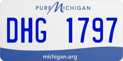 MI license plate DHG1797