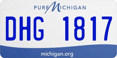 MI license plate DHG1817
