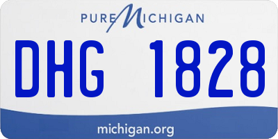 MI license plate DHG1828