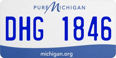 MI license plate DHG1846
