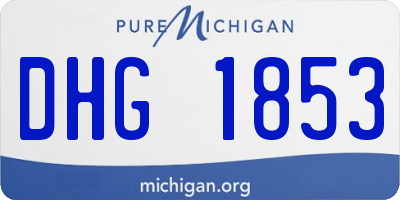 MI license plate DHG1853