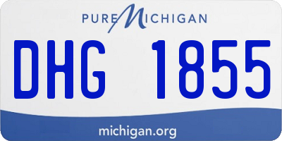 MI license plate DHG1855