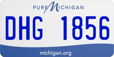 MI license plate DHG1856