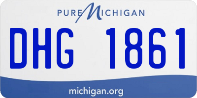 MI license plate DHG1861