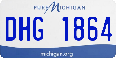 MI license plate DHG1864