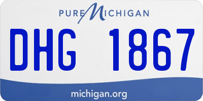 MI license plate DHG1867