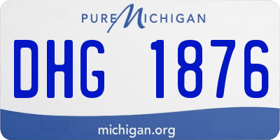 MI license plate DHG1876