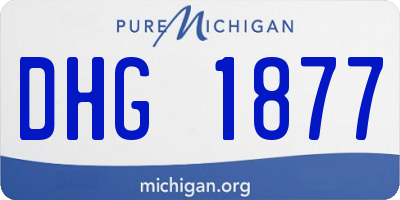 MI license plate DHG1877
