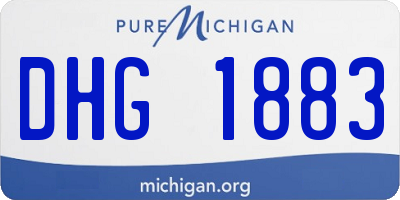 MI license plate DHG1883