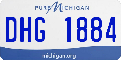 MI license plate DHG1884