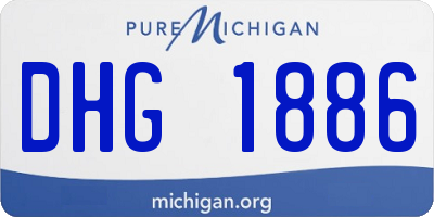 MI license plate DHG1886
