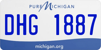 MI license plate DHG1887