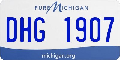MI license plate DHG1907