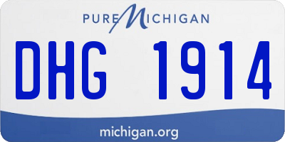 MI license plate DHG1914