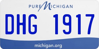 MI license plate DHG1917
