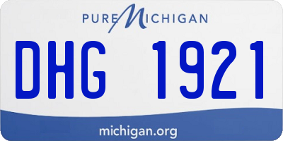 MI license plate DHG1921