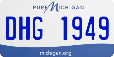 MI license plate DHG1949