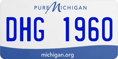 MI license plate DHG1960