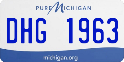 MI license plate DHG1963
