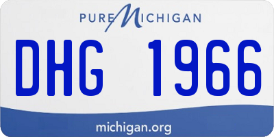 MI license plate DHG1966