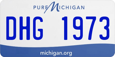 MI license plate DHG1973
