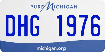 MI license plate DHG1976