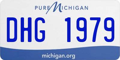 MI license plate DHG1979