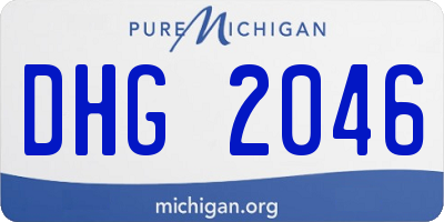 MI license plate DHG2046