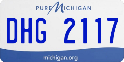 MI license plate DHG2117