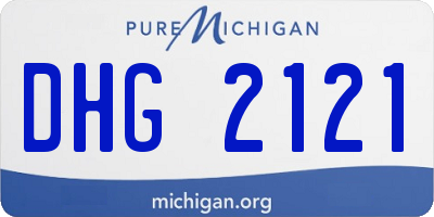 MI license plate DHG2121