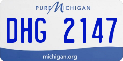 MI license plate DHG2147