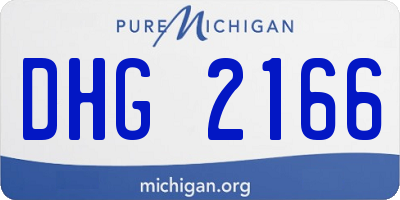 MI license plate DHG2166