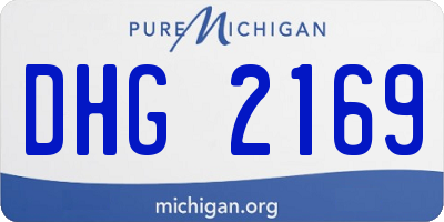 MI license plate DHG2169