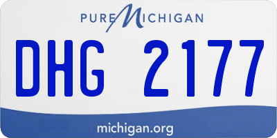 MI license plate DHG2177