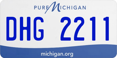 MI license plate DHG2211