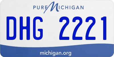 MI license plate DHG2221