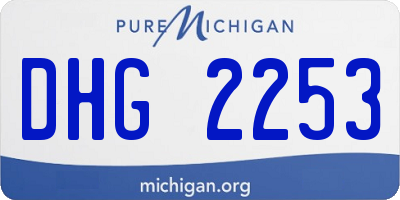 MI license plate DHG2253