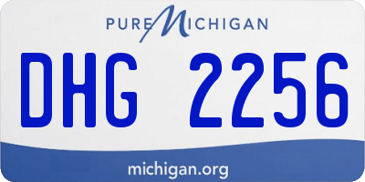 MI license plate DHG2256