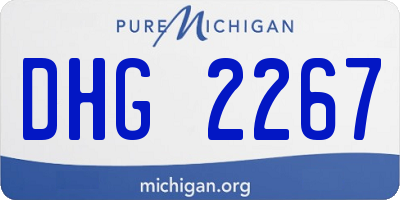 MI license plate DHG2267