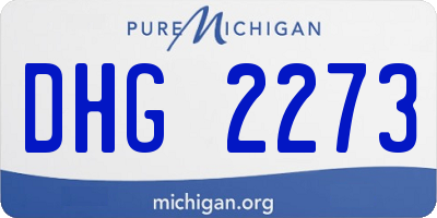 MI license plate DHG2273