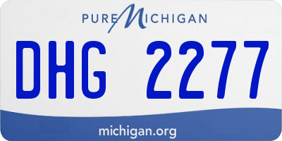 MI license plate DHG2277