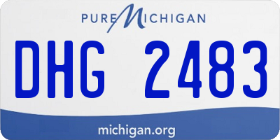 MI license plate DHG2483
