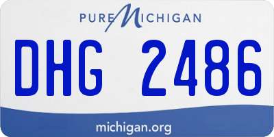 MI license plate DHG2486