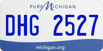 MI license plate DHG2527