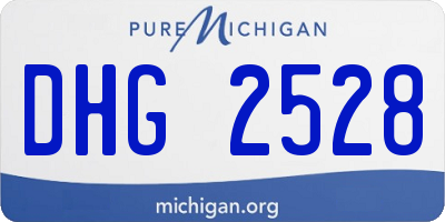 MI license plate DHG2528
