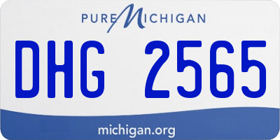 MI license plate DHG2565