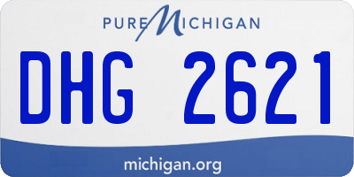 MI license plate DHG2621