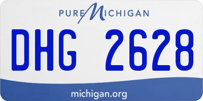 MI license plate DHG2628