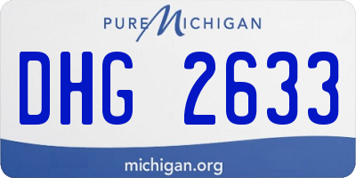 MI license plate DHG2633