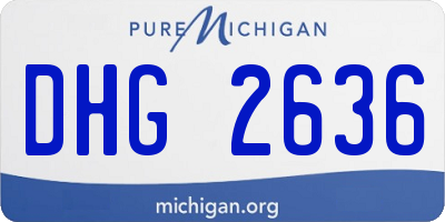 MI license plate DHG2636